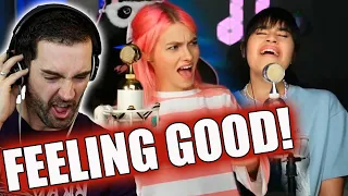 ''Feeling Good'' Sasha Kapustina & Diana Ankudinova Reaction