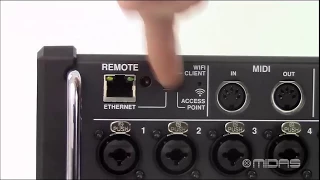 MIDAS M-Air Setting up Password Protection in Access Point Mode