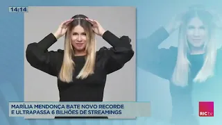 Marília Mendonça bate novo recorde e ultrapassa seis bilhões de streamings