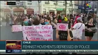 Feminist movements repressed by police in Chile