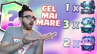 CEL MAI MARE CHEST OPENING PE CARE L-AM FACUT !! Clash Royale Romania