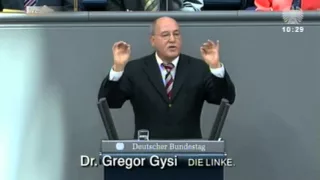 Gregor Gysi, DIE LINKE: »Sie sind die Bundeskanzlerin der Lobbyisten«