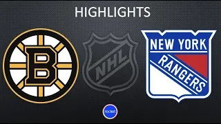 Boston Bruins vs New York Rangers | NHL Highlights | Обзор матча