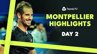 Shapovalov Plays Gaston; Gasquet, Pouille & Cazaux In Action  | Montpellier 2024 Highlights Day 2