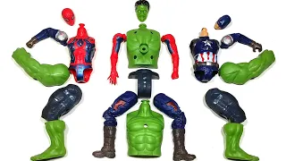 Assemble Toys The Avengers Spider-Man vs Captain America vs Hulk Smash ~ Marvel Superhero Story