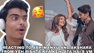 Reacting to ABHIRA's vm | YEH RISHTA KYA KEHLATA HAI😍 | ABHIRA VM🥰 | Get Set React!