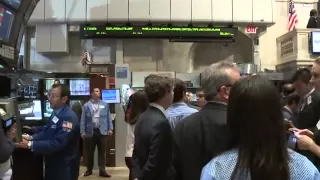 Tense trading at NY Stock Exchange