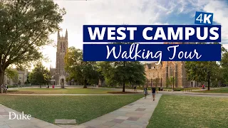 [4K] Duke West Campus Walking Tour
