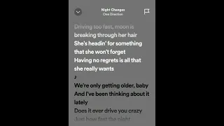 Night Changes | One Direction | #shorts #youtubeshorts #spotifylyrics