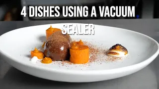 How to make 4 DISHES USING A VACUUM SEALER. Techniques