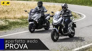 Honda X-ADV vs Yamaha TMAX 2018: shortcut! [ENGLISH SUB]