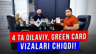 AQSHGA OILAVIY, 4 TA "GREEN CARD" VIZALARI CHIQDI!
