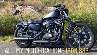 All the mods I've put on my iron 883