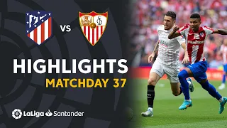 Highlights Atletico Madrid vs Sevilla FC (1-1)