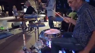 DrummerCam: Golf gig on 2 drums