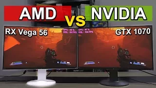 AMD vs NVIDIA 2017 - RX Vega 56 vs GTX 1070