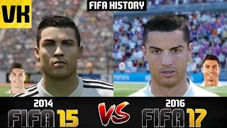 FIFA HISTORY 2014 vs 2016: FIFA 15 VS FIFA 17 PLAYER FACES COMPARISON!