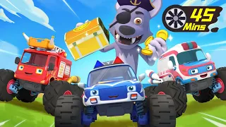 Monster Truck and Shark | Monster Cars | Cartoon for Kids | Kids Song | BabyBus - Cars World