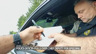 Georgia officer pulls over chief deputy for speeding -- and gives him a ticket!