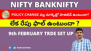 Nifty Banknifty Prediction 9th February| Intraday Trading Stocks Levels for Tomorrow