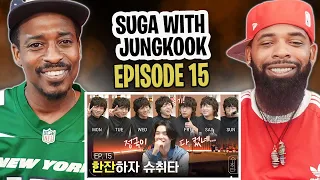 AMERICAN RAPPER REACTS TO-[슈취타] EP.15 SUGA with Jung Kook