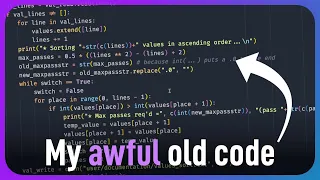 My AWFUL old code (Xmas special 2023)