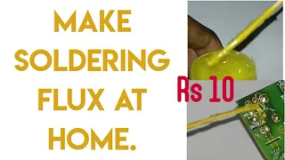 How to make soldering flux at home.