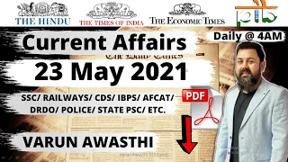 23 MAY 2021 CURRENT AFFAIRS | Daily Current Affairs Jackpot |#CurrentAffairs2021