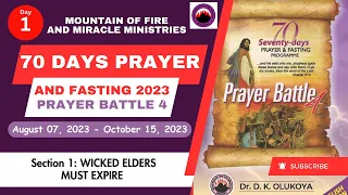 MFM 2023 70 DAYS PRAYER AND FASTING DAY 1 || DR D.K OLUKOYA