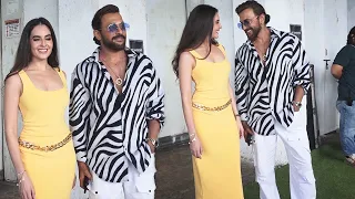 Terence Lewis With Hot Sarah Anjuli Snapped Outside Dance Deewane During Meherbaan Song Promotion