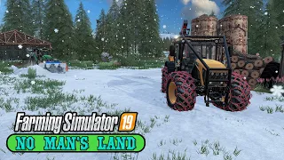I Spent 24 Hours in the Winter No Man's Land With 0 $ - Farming Simulator 19 Timelapse