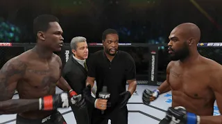 Jon Jones vs Israel Adesanya Full Fight - UFC 4 Simulation