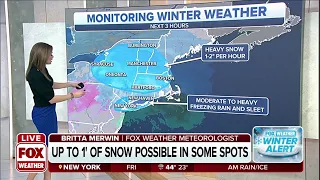 Major Winter Storm Blasting Northeast From NY To MA With Heavy Snow, Ice