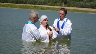 Водне хрещення в озері 13.08.2017 біля м. Червонограда