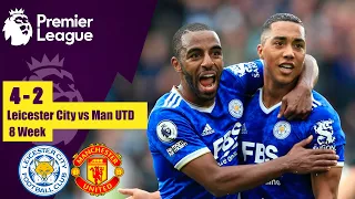 Leicester City vs Manchester United 4-2 Highlights & Goals | 2021 HD