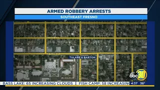 4 men and teen in custody after robbing student at gunpoint