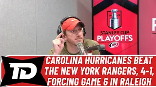 ANALYSIS: Carolina Hurricanes stay alive, beat New York Rangers, 4-1, in Game 5