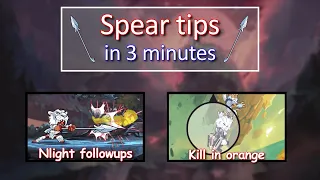 20 Spear Tips in 3 Minutes (Enemy habits, Early kills, Eggdrop, etc...)