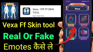 Vexa ff Skin Tool Real Or Fake ! How To Use Vexa App ! Vexa App Kaise Use Kare