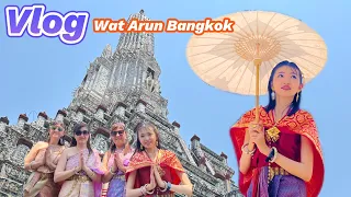 VLOG : naik Tuk Tuk ke Wat Arun Bangkok | Tiket masuk Wat Arun 200 Bath perorang | Bangkok Thailand