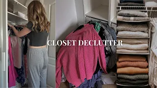 HUGE CLOSET DECLUTTER | extreme closet cleanout & organize [from messy to intentional]