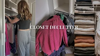 HUGE CLOSET DECLUTTER  | extreme closet cleanout & organize [from messy to intentional]