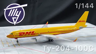 Сборка модели Ту-204-100С DHL, 1/144, Звезда (English Subs)