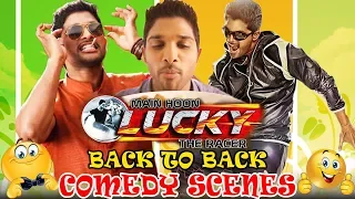 Main Hoon Lucky The Racer Back To Back Comedy Scenes | Allu Arjun Comedy Scene