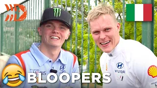 Solberg Mocks Colin, Tänak's Banana and Harbor Jumps - Bloopers from Rally Italy 2022