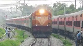 12283 ERS NZM Duronto Express Crossing 16345 LTT TVC Netravati Express : Konkan Railways