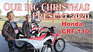 2020 Christmas Day - We got NEW dirt bikes - Honda CRF 110's