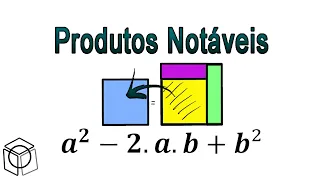 Aula 08 Quadrado da Diferença de dois termos Interpretação Geométrica [Produtos Notáveis]