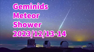 [SPECIAL] Geminid meteor shower 2023/12/13-14  LIVE from Subaru Telescope MaunaKea, Hawaii