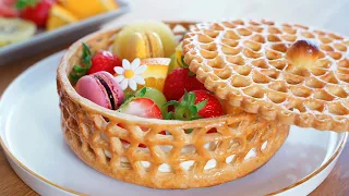 I hope this tart is the most beautiful tart (pie) in the world. 🙏😄 / Amazing Fruit Tart (Pie)